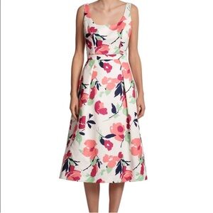 NEW Shoshanna Midnight Janelle‎ Floral Midi Dress - Size 10
